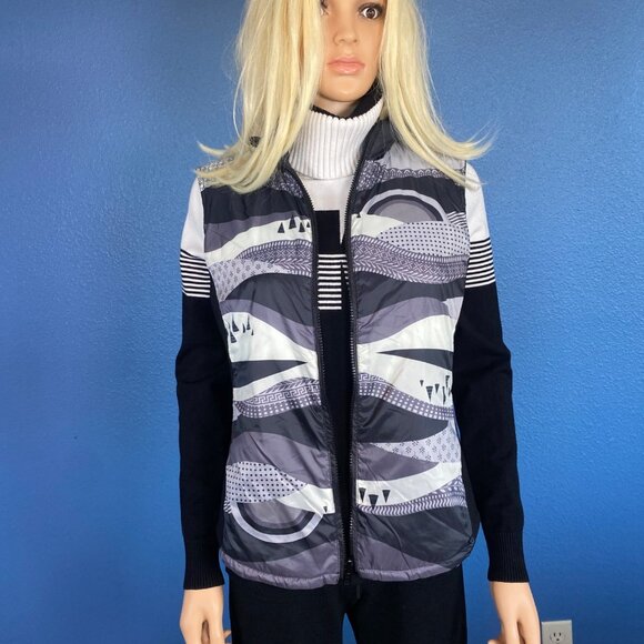 NWT Krimson Klover Sela Reversible Vest W's M Black Gray Ski Apres MSRP$149 - Picture 9 of 13